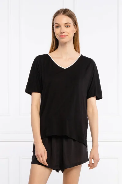Pajama top | Straight fit DKNY SLEEPWEAR black