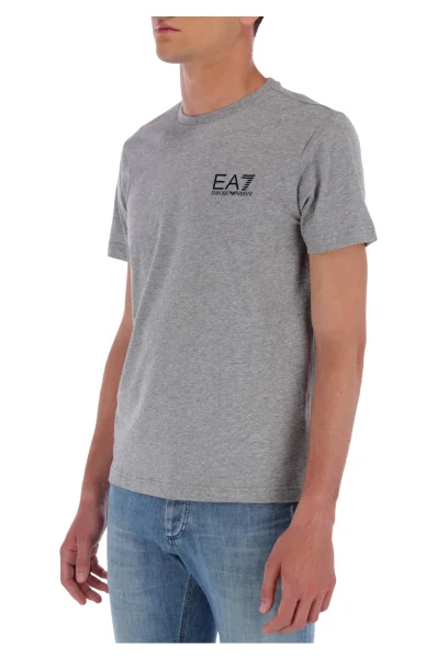 T-shirt | Regular Fit EA7 popielaty