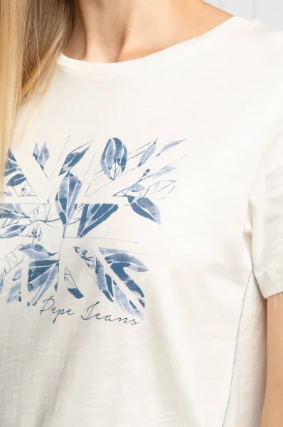 T-shirt ADRIANA | Regular Fit Pepe Jeans London 	off white	