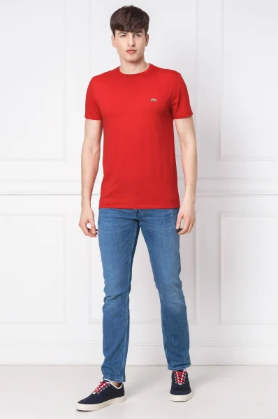 футболка | regular fit Lacoste червоний