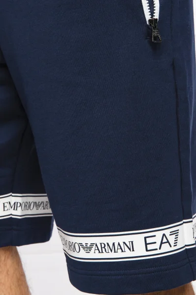 шорти | regular fit EA7 темно-синій