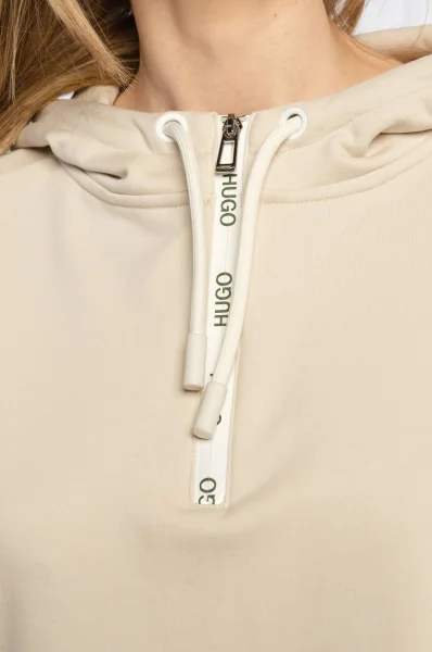 Bluza Dongsun | Oversize fit HUGO beżowy