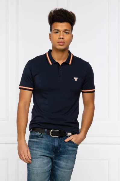 Polo NOLAN | Extra slim fit GUESS navy blue
