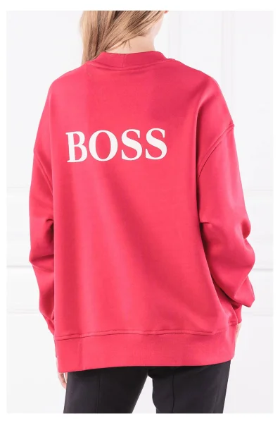 Sweatshirt Tastand | Loose fit BOSS ORANGE raspberry