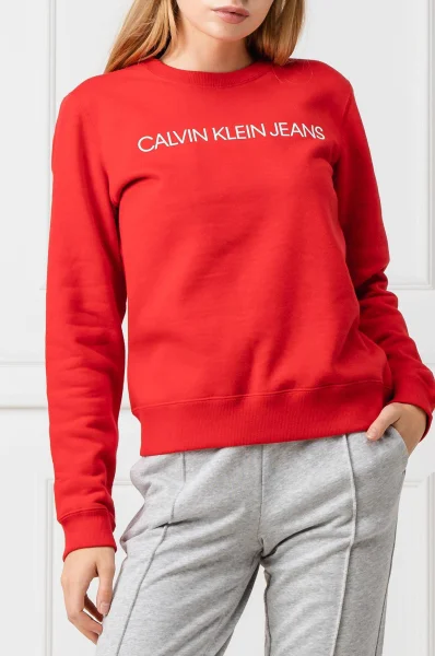 Sweatshirt Institutional | Regular Fit CALVIN KLEIN JEANS red