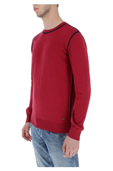 Sweter Toscano | Slim Fit BOSS BLACK czerwony