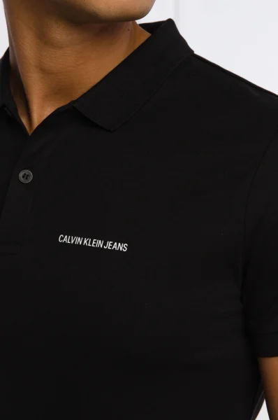 поло micro branding liqui | slim fit CALVIN KLEIN JEANS чорний