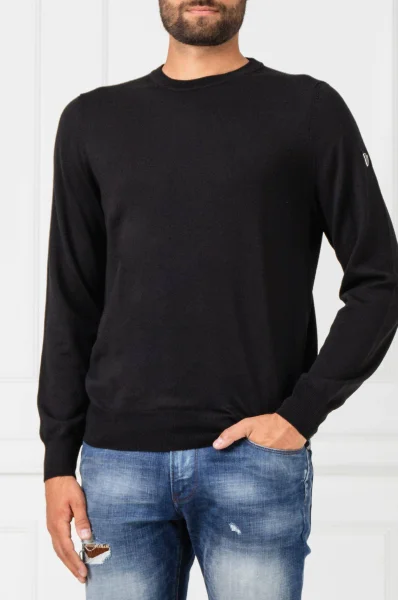 Wełniana bluza | Comfort fit EA7 czarny