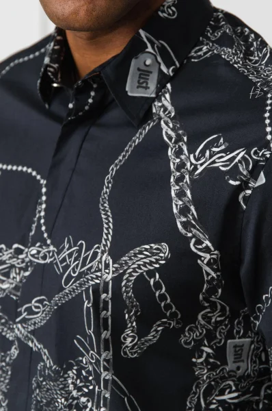 Koszula Chains | Regular Fit Just Cavalli szary