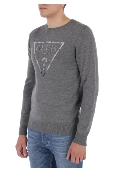 Wool sweater | Slim Fit GUESS gray