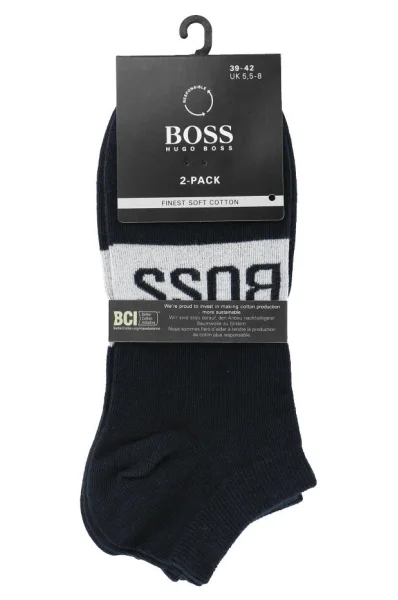 Socks 2-pack BOSS BLACK navy blue