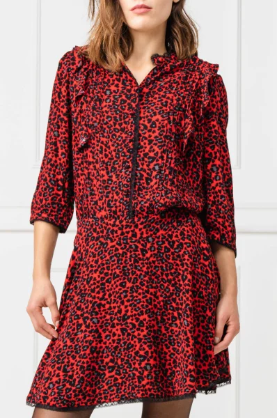 Dress REMO PRINT LEO COEUR Zadig&Voltaire red
