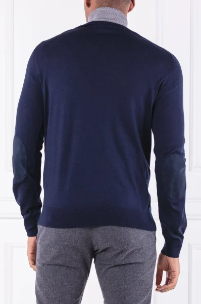 бавовняний светр merino | regular fit Hackett London темно-синій