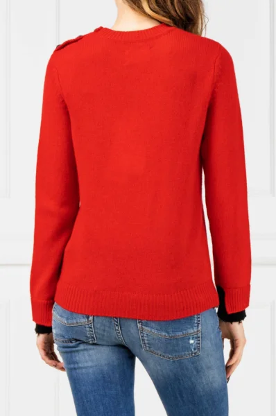 Kaszmirowy sweter DELLY | Regular Fit Zadig&Voltaire czerwony