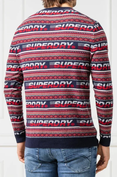 Sweater DOWNHILL JAQUARD | Regular Fit Superdry red