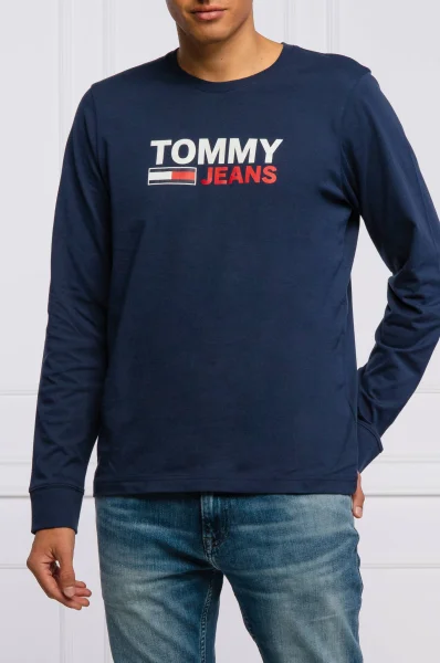 Longsleeve | Regular Fit Tommy Jeans granatowy