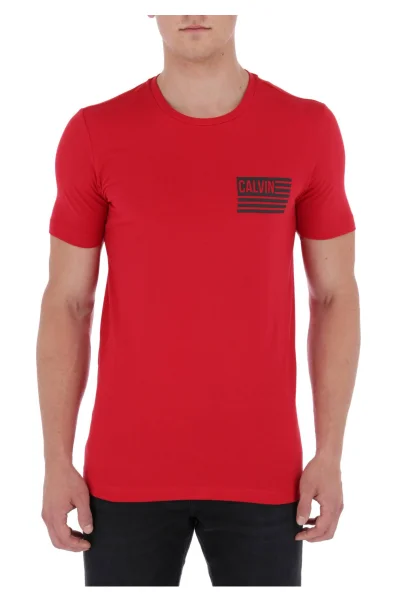 T-shirt TAKEOS | Slim Fit CALVIN KLEIN JEANS red