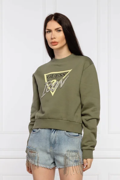 Sweatshirt ICON | Regular Fit GUESS olive green
