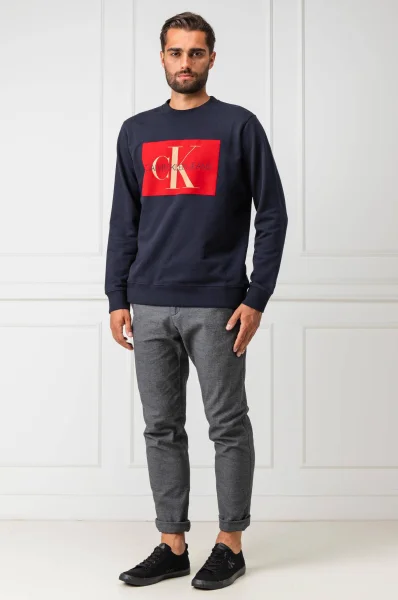 Sweatshirt monogram box | Regular Fit CALVIN KLEIN JEANS navy blue