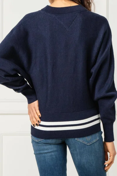 Sweater TJW BATWING | Loose fit Tommy Jeans navy blue