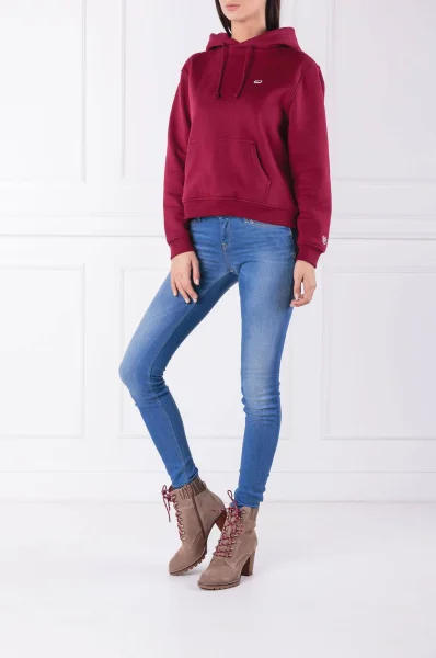 Bluza TOMMY CLASSICS | Regular Fit Tommy Jeans bordowy