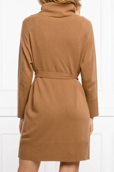 Sukienka FUCSIA | z dodatkiem wełny i kaszmiru Marella SPORT brązowy