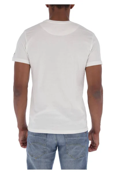 T-shirt | Slim Fit Gas kremowy