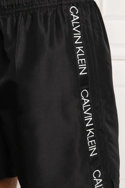 Szorty kąpielowe MEDIUM DRAWSTRING | Regular Fit Calvin Klein Swimwear czarny