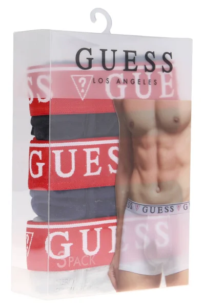 Bokserki 3-pack HERO | cotton stretch Guess Underwear gray