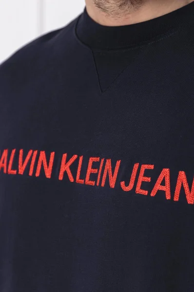 Bluza INSTITUTIONAL | Regular Fit CALVIN KLEIN JEANS granatowy