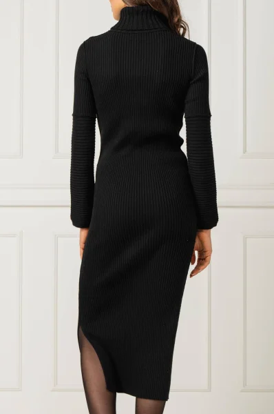 Sukienka Ianna | z dodatkiem wełny BOSS ORANGE czarny