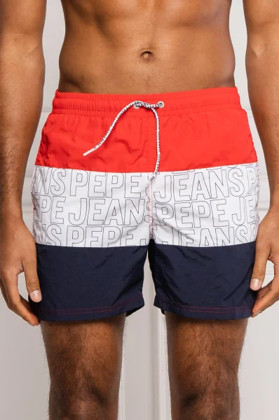 Szorty kąpielowe ERIK | Regular Fit Pepe Jeans London czerwony