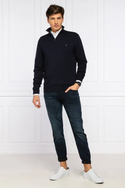 Sweater | Regular Fit | with addition of cashmere Tommy Hilfiger navy blue