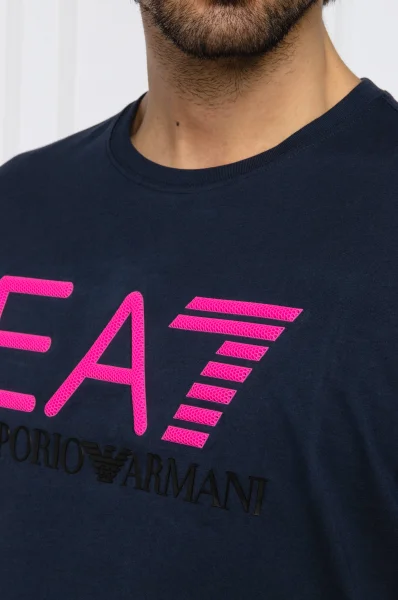 T-shirt | Regular Fit EA7 granatowy