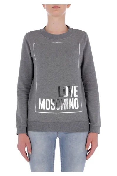 Bluza | Regular Fit Love Moschino szary