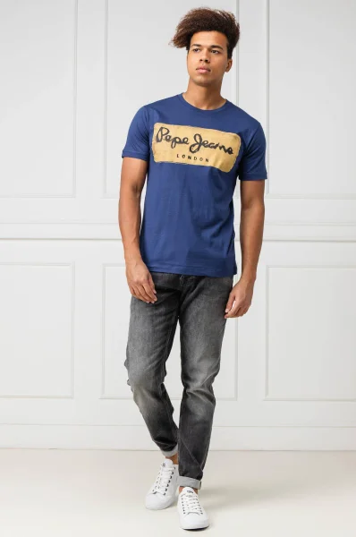 T-shirt CHARING | Slim Fit Pepe Jeans London blue