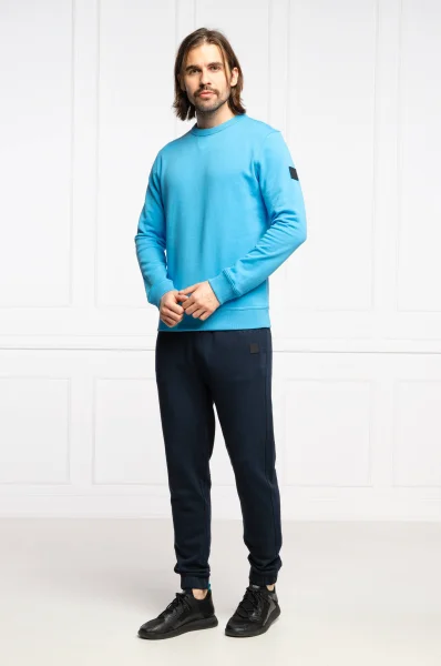 Bluza Walkup | Regular Fit BOSS ORANGE niebieski