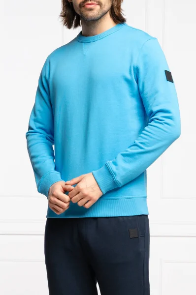 Bluza Walkup | Regular Fit BOSS ORANGE niebieski