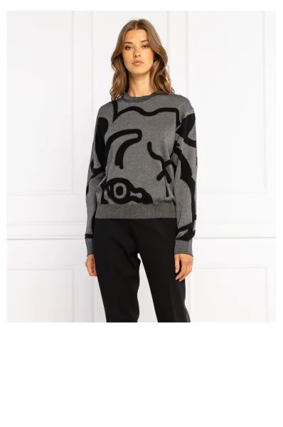 Sweater | Comfort fit Kenzo gray