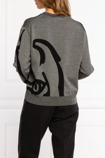 светр | comfort fit Kenzo сірий