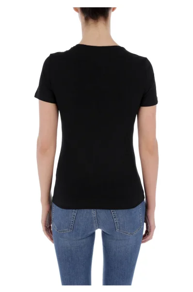 T-shirt SS CN BASIC TRIANGLE | Slim Fit GUESS czarny