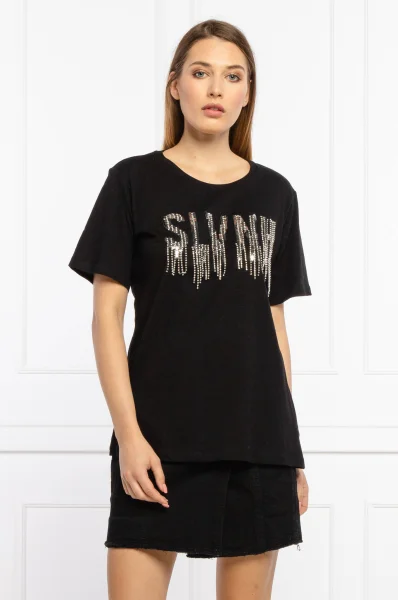 футболка | regular fit Silvian Heach чорний