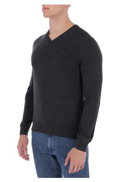 Sweter Albonop | Regular Fit | z dodatkiem wełny BOSS ORANGE grafitowy