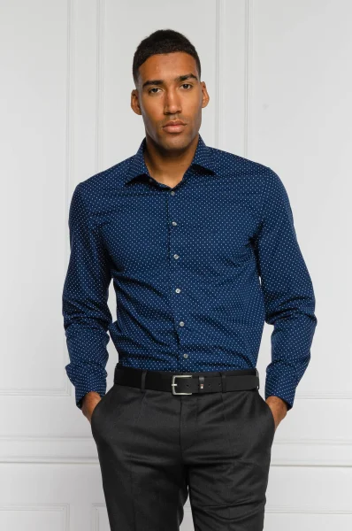 Shirt | Fitted fit Calvin Klein navy blue