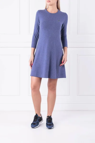 Wool dress | with addition of cashmere Lacoste blue