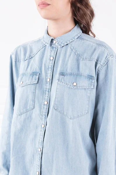 Shirt TJW OVERSIZED DENIM | Loose fit Tommy Jeans baby blue