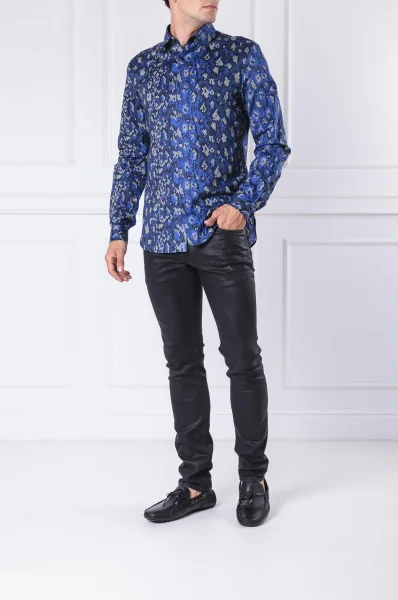 Shirt | Slim Fit Just Cavalli navy blue