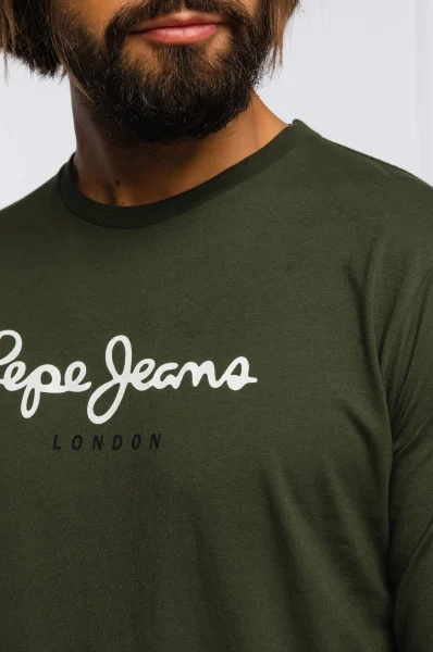 Longsleeve Eggo | Regular Fit Pepe Jeans London olive green