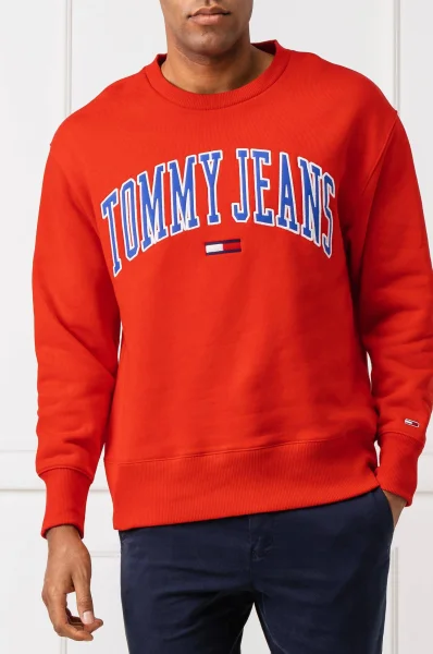 Bluza tjm CLEAN COLLEGIATE | Relaxed fit Tommy Jeans czerwony
