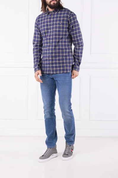 Shirt HEATHER CHECK | Regular Fit Tommy Jeans navy blue